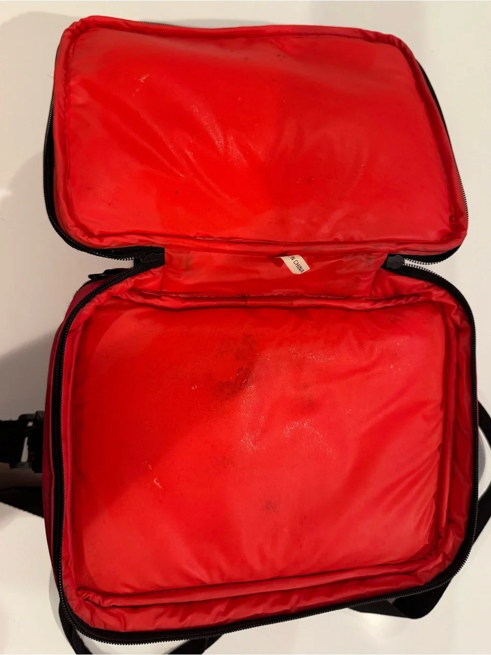 Vintage Marlboro Lunch Bag 90's Red Cooler Insulated Bag Lunch Box Zipper